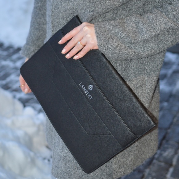 Black Lambert SASCHA Clutch/Case - Picture 1 of 3
